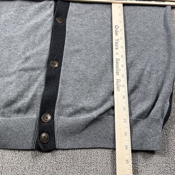Tommy Hilfiger Cardigan Adult Large Gray Button Up Sweater Jacket Casual Men's - Picture 12 of 14